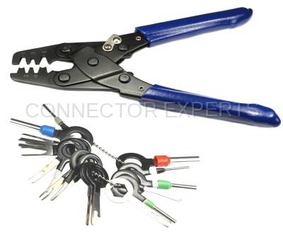 Connector Experts - Special Order  - Terminal Crimper & Release Tool Combo